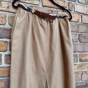 Vintage Hunter midi wool skirt